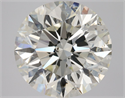 Natural Diamond 3.00 Carats, Round with Excellent Cut, K Color, SI2 Clarity and Certified by GIA