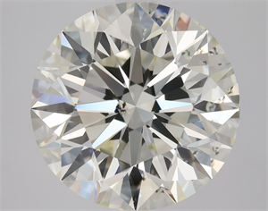 Picture of Natural Diamond 3.00 Carats, Round with Excellent Cut, K Color, SI2 Clarity and Certified by GIA