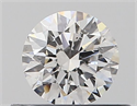 Natural Diamond 0.40 Carats, Round with Excellent Cut, D Color, SI2 Clarity and Certified by GIA