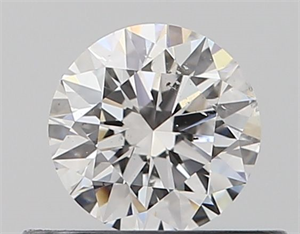 Picture of Natural Diamond 0.40 Carats, Round with Excellent Cut, D Color, SI2 Clarity and Certified by GIA