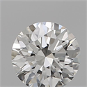 Natural Diamond 0.40 Carats, Round with Excellent Cut, H Color, VVS2 Clarity and Certified by GIA