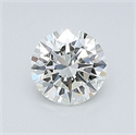 Natural Diamond 0.40 Carats, Round with Excellent Cut, K Color, VVS2 Clarity and Certified by GIA