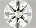 Natural Diamond 4.32 Carats, Round with Excellent Cut, K Color, VVS1 Clarity and Certified by IGI