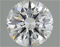 Natural Diamond 2.06 Carats, Round with Excellent Cut, D Color, SI1 Clarity and Certified by GIA