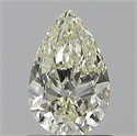 Natural Diamond 1.00 Carats, Pear with  Cut, K Color, VVS1 Clarity and Certified by IGI