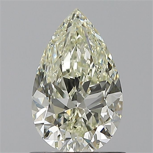 Picture of Natural Diamond 1.00 Carats, Pear with  Cut, K Color, VVS1 Clarity and Certified by IGI