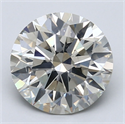 Natural Diamond 2.70 Carats, Round with Excellent Cut, J Color, SI2 Clarity and Certified by GIA