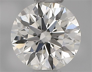 Picture of Natural Diamond 0.41 Carats, Round with Excellent Cut, I Color, VS1 Clarity and Certified by IGI