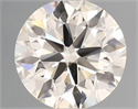 Natural Diamond 0.48 Carats, Round with Excellent Cut, J Color, VS2 Clarity and Certified by IGI