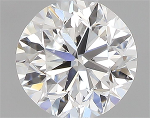 Picture of Natural Diamond 0.40 Carats, Round with Very Good Cut, D Color, SI1 Clarity and Certified by GIA