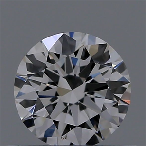 Picture of Natural Diamond 0.40 Carats, Round with Excellent Cut, E Color, VVS2 Clarity and Certified by GIA