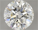 Natural Diamond 0.50 Carats, Round with Excellent Cut, J Color, SI1 Clarity and Certified by GIA