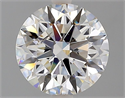 Natural Diamond 2.06 Carats, Round with Excellent Cut, J Color, I1 Clarity and Certified by GIA