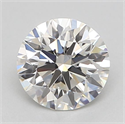 Natural Diamond 0.44 Carats, Round with Excellent Cut, H Color, VVS2 Clarity and Certified by GIA