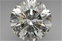 Natural Diamond 3.00 Carats, Round with Excellent Cut, K Color, VS1 Clarity and Certified by HRD