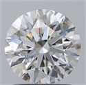 Natural Diamond 1.40 Carats, Round with Excellent Cut, F Color, VVS1 Clarity and Certified by GIA