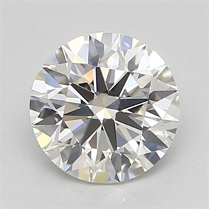 Picture of Natural Diamond 0.41 Carats, Round with Excellent Cut, H Color, VS1 Clarity and Certified by GIA