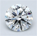 Natural Diamond 1.70 Carats, Round with Excellent Cut, G Color, VS1 Clarity and Certified by GIA