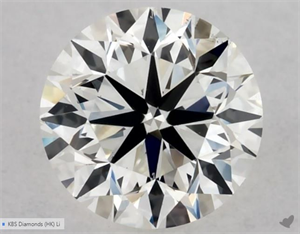 Picture of Natural Diamond 0.40 Carats, Round with Very Good Cut, I Color, VS2 Clarity and Certified by GIA