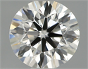 Natural Diamond 0.50 Carats, Round with Good Cut, H Color, VS2 Clarity and Certified by IGI