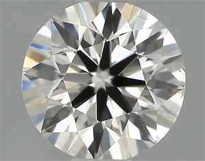 Picture of Natural Diamond 0.50 Carats, Round with Good Cut, H Color, VS2 Clarity and Certified by IGI