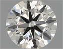 Natural Diamond 0.50 Carats, Round with Excellent Cut, H Color, SI1 Clarity and Certified by IGI