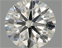 Natural Diamond 0.59 Carats, Round with Excellent Cut, H Color, SI2 Clarity and Certified by IGI