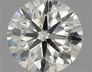 Picture of Natural Diamond 0.59 Carats, Round with Excellent Cut, H Color, SI2 Clarity and Certified by IGI