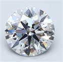 Natural Diamond 2.01 Carats, Round with Excellent Cut, G Color, VS2 Clarity and Certified by GIA