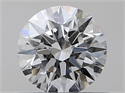 Natural Diamond 0.42 Carats, Round with Excellent Cut, F Color, VS1 Clarity and Certified by GIA