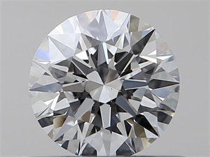 Picture of Natural Diamond 0.42 Carats, Round with Excellent Cut, F Color, VS1 Clarity and Certified by GIA