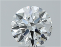 Natural Diamond 2.11 Carats, Round with Excellent Cut, G Color, VS2 Clarity and Certified by GIA