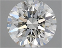 Natural Diamond 0.41 Carats, Round with Excellent Cut, K Color, VVS2 Clarity and Certified by GIA