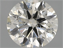 Natural Diamond 0.40 Carats, Round with Very Good Cut, H Color, I1 Clarity and Certified by IGI