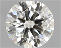 Natural Diamond 0.50 Carats, Round with Very Good Cut, K Color, VVS2 Clarity and Certified by GIA