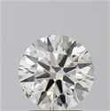 Natural Diamond 2.01 Carats, Round with Excellent Cut, K Color, SI1 Clarity and Certified by GIA