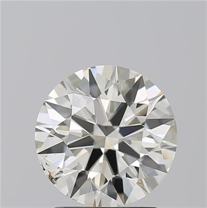 Picture of Natural Diamond 2.01 Carats, Round with Excellent Cut, K Color, SI1 Clarity and Certified by GIA