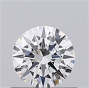 Natural Diamond 0.43 Carats, Round with Excellent Cut, F Color, SI2 Clarity and Certified by GIA