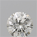 Natural Diamond 0.52 Carats, Round with Excellent Cut, K Color, VVS2 Clarity and Certified by GIA