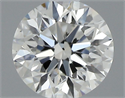 Natural Diamond 0.50 Carats, Round with Excellent Cut, I Color, VS2 Clarity and Certified by GIA