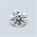 Natural Diamond 0.41 Carats, Round with Excellent Cut, H Color, VS1 Clarity and Certified by GIA