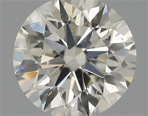 Picture of Natural Diamond 0.46 Carats, Round with Excellent Cut, H Color, SI2 Clarity and Certified by IGI