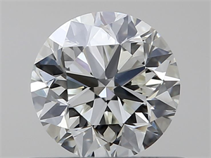 Picture of Natural Diamond 0.50 Carats, Round with Very Good Cut, J Color, VS1 Clarity and Certified by GIA