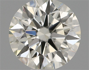 Picture of Natural Diamond 0.53 Carats, Round with Excellent Cut, I Color, VS2 Clarity and Certified by IGI