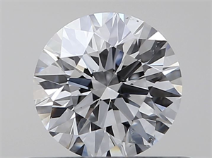 Picture of Natural Diamond 0.42 Carats, Round with Excellent Cut, E Color, SI1 Clarity and Certified by GIA