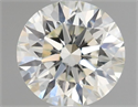 Natural Diamond 0.57 Carats, Round with Excellent Cut, K Color, VS2 Clarity and Certified by GIA