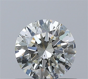 Picture of Natural Diamond 0.50 Carats, Round with Excellent Cut, J Color, SI1 Clarity and Certified by GIA