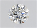 Natural Diamond 0.45 Carats, Round with Excellent Cut, J Color, VVS2 Clarity and Certified by GIA