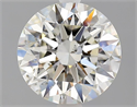 Natural Diamond 2.01 Carats, Round with Excellent Cut, J Color, SI2 Clarity and Certified by GIA