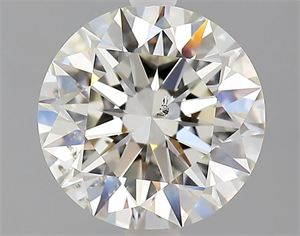 Picture of Natural Diamond 2.01 Carats, Round with Excellent Cut, J Color, SI2 Clarity and Certified by GIA